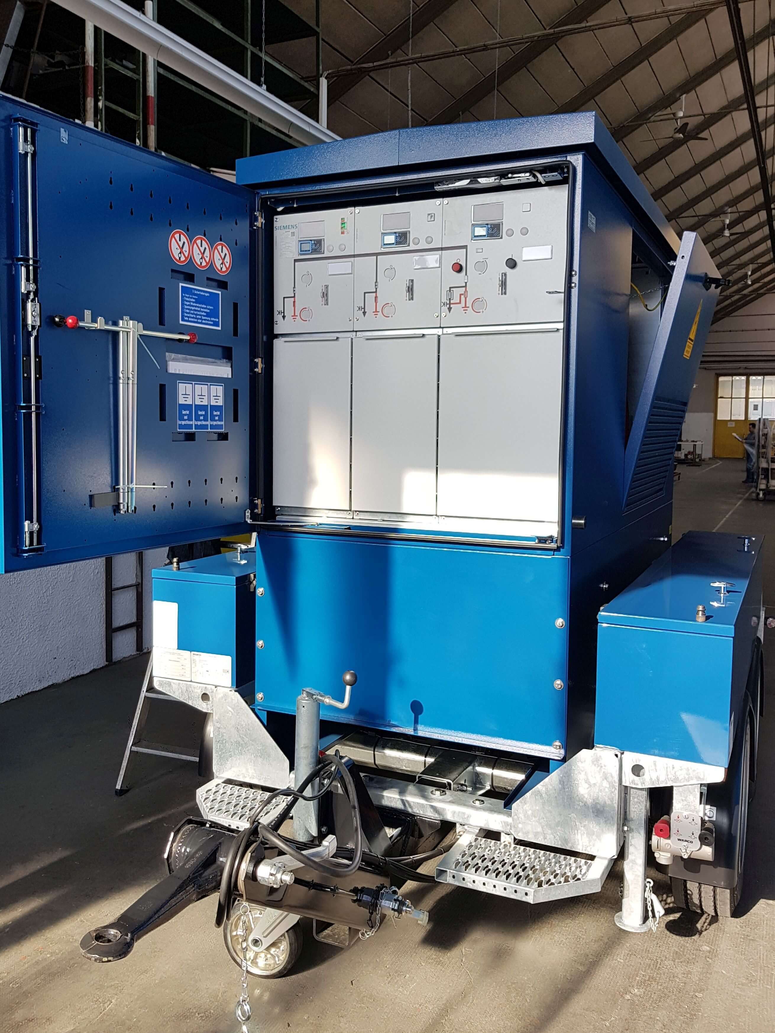 mobile Trafostation TMP H, Anhängerausführung