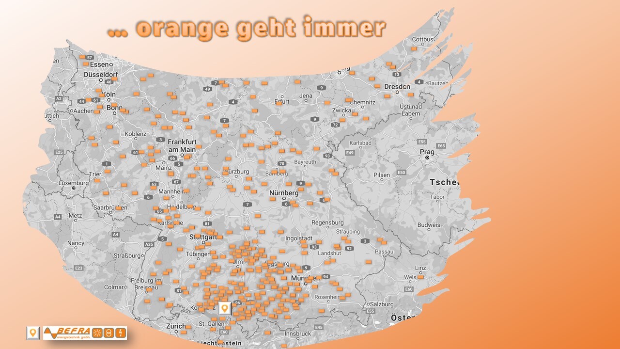 Trafos sind orange